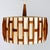 Mid century -century pendant lamp made of teak wood and jute , 1960s, Denmark Beautiful mid-century pendant lamp from...