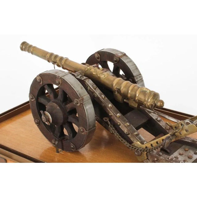 Brown Bronze Cased Model of Colubrina Da Fortezza Cannon For Sale - Image 8 of 14