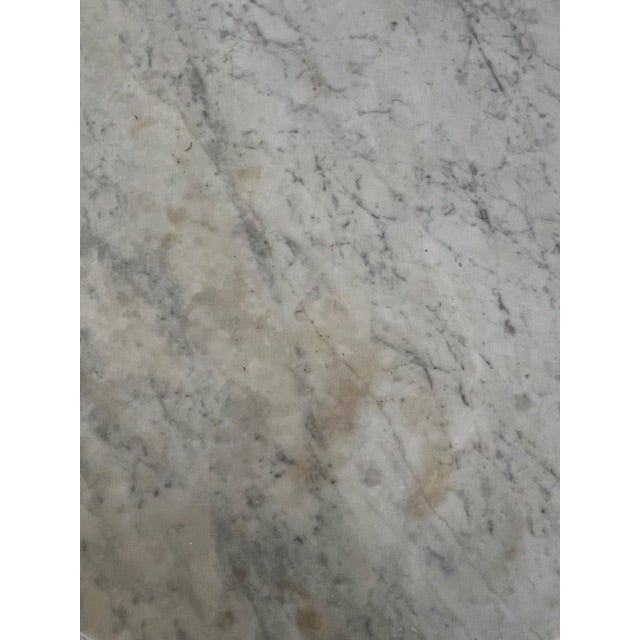 Antique 36" Marble Top Mahogany Center Table For Sale - Image 10 of 12