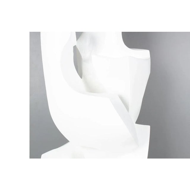 Monumental Plaster Light Sculpture by M. Reollon, 1981 For Sale - Image 6 of 10