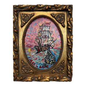 Serg Graff "Lucky Catch" Seascape Acrylic Painting Ship Nautical Art
