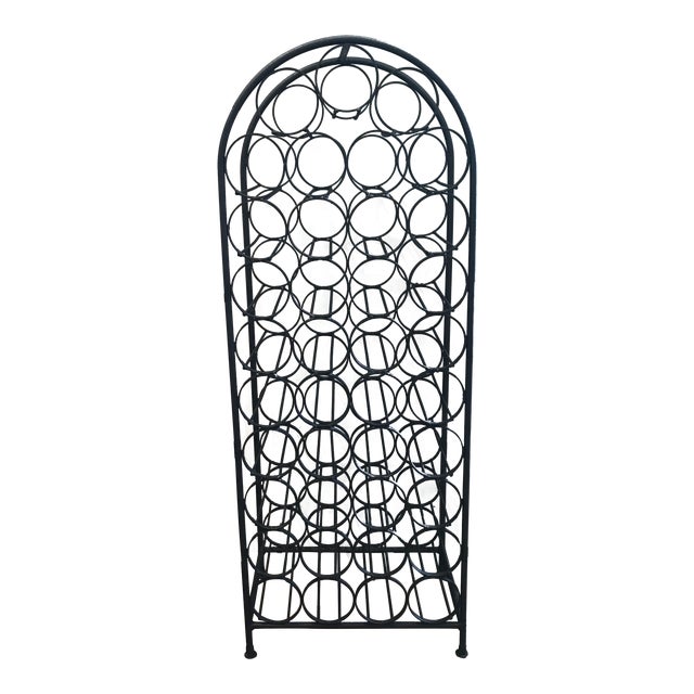 Arthur Umanoff Black Iron Wine Rack Chairish