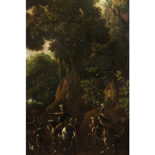 After Vincent Adriaenssen, Martyrdom of Saint Stephen, Oil on Canvas, 17th Century, Framed For Sale - Image 4 of 6