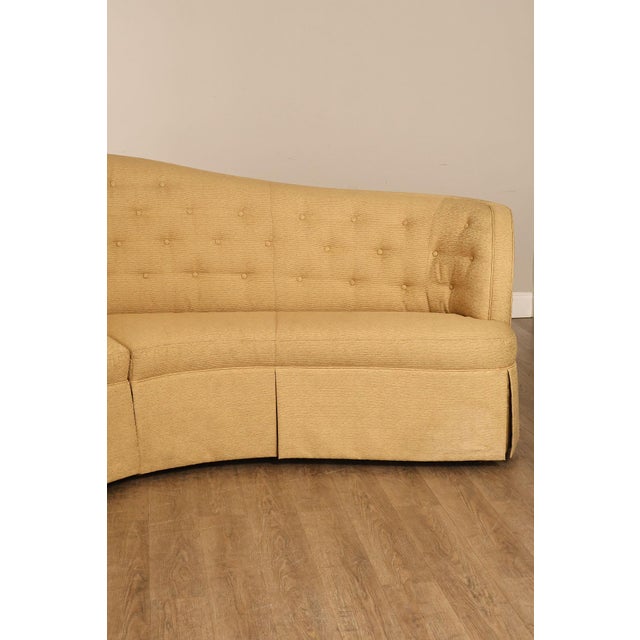 2000 - 2009 Thomasville Bogart Collection Curved Corner Sofa For Sale - Image 5 of 18