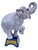 Vintage Italian Terracotta White Elephant Statue For Sale - Image 4 of 8