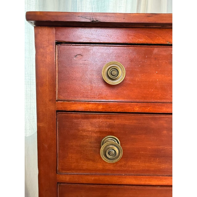 Early 19th Century Beautiful American / New England Sheraton Chest of Drawers For Sale - Image 17 of 18