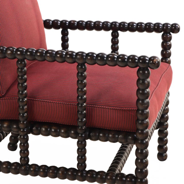 1920s 1920s Bobbin Turned Open Arm Chair For Sale - Image 5 of 5