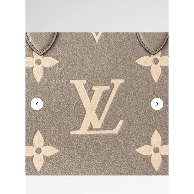 Louis Vuitton On The Go BICOLOR MM Monogram Empreinte Leather, Dove/Cream For Sale - Image 17 of 18