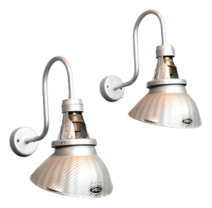 Mercury Glass Wall Lights by X-Ray, 1930s, Set of 2