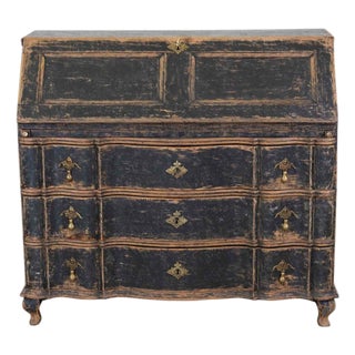 Danish Rococo Secretaire, Circa 1760 For Sale