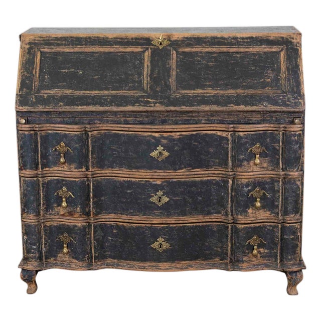 Danish Rococo Secretaire, Circa 1760 For Sale