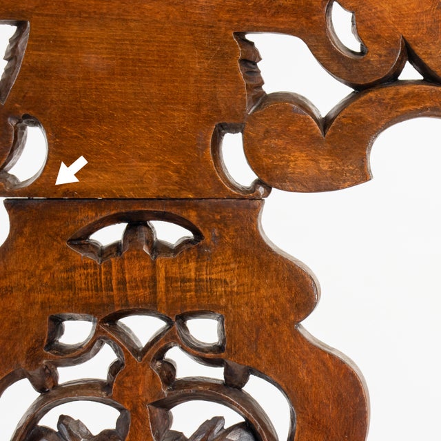 Pair of Large Late 19th C. French Régence (Louis Xiv/Xv) Revival Hand-Carved Solid Walnut Fauteuil Armchairs/Thrones For Sale - Image 15 of 18