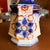 Ceramic Antique Gaudy Welsh Crescent Pinwheel Flow Blue Covered Sugar Bowl, Circa 1840s For Sale - Image 7 of 12