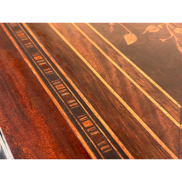 Late 19th Century Sewing Table Napoleon III Wood Marquetry and Brass, France For Sale In Miami - Image 6 of 18