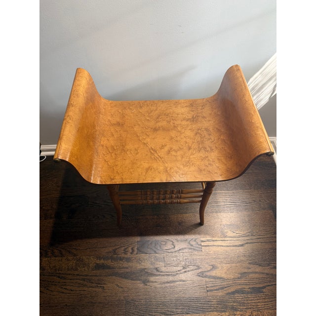 Vintage Wood Bench For Sale - Image 4 of 4