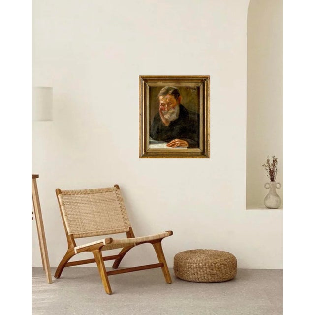 Portrait Composition, 1800s, Oil Painting on Panel, Framed For Sale - Image 7 of 14