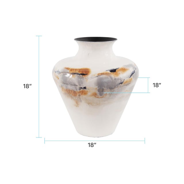 Metal Lahar Classic Vase- Large For Sale - Image 7 of 9