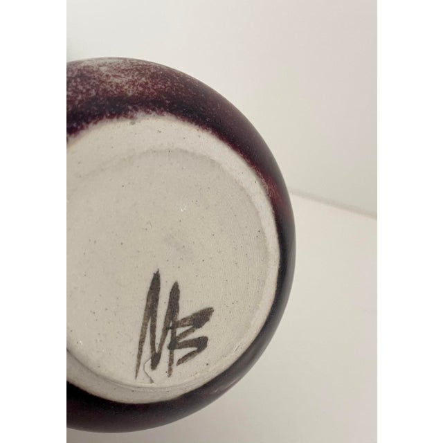 Ceramic Glazed Bud Vase For Sale - Image 4 of 4