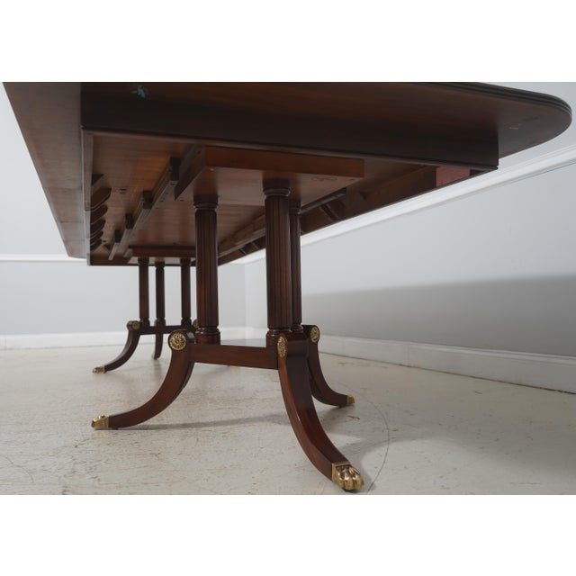 Henkel Harris Inlaid Flame Mahogany Dining Table For Sale - Image 16 of 18