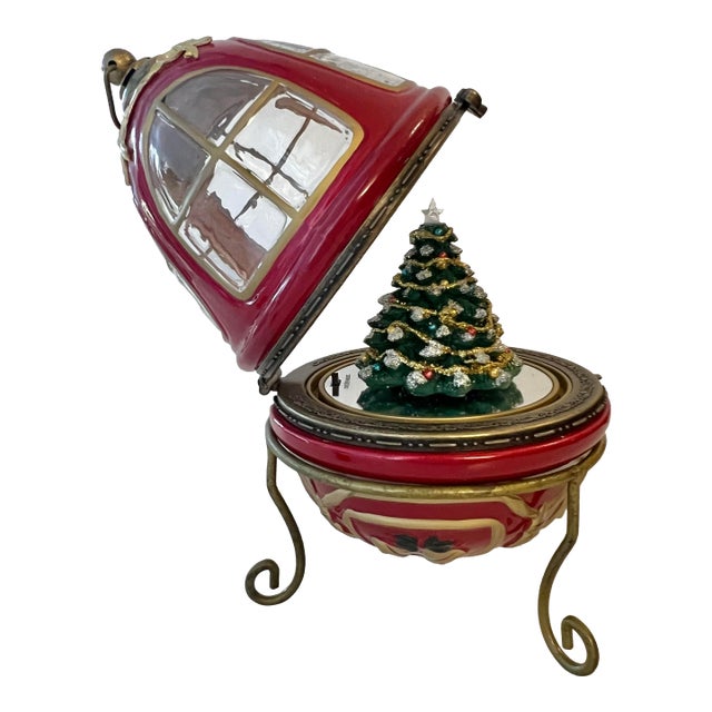 Vintage Christmas Egg Music Box For Sale