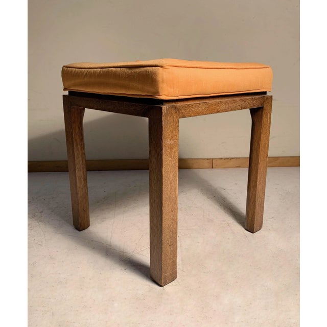 Pair of vintage midcentury stools attributed to Harvey Probber. Legs have a radius interior side. I believe these most...
