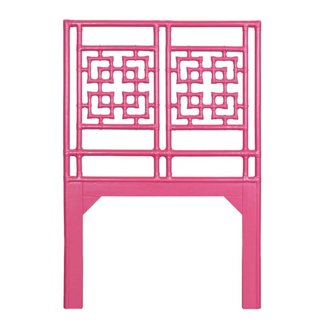 Coastal Palm Springs Platform Bed Twin Extra Long, Hot Pink For Sale - Image 3 of 7