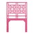 Coastal Palm Springs Platform Bed Twin Extra Long, Hot Pink For Sale - Image 3 of 7