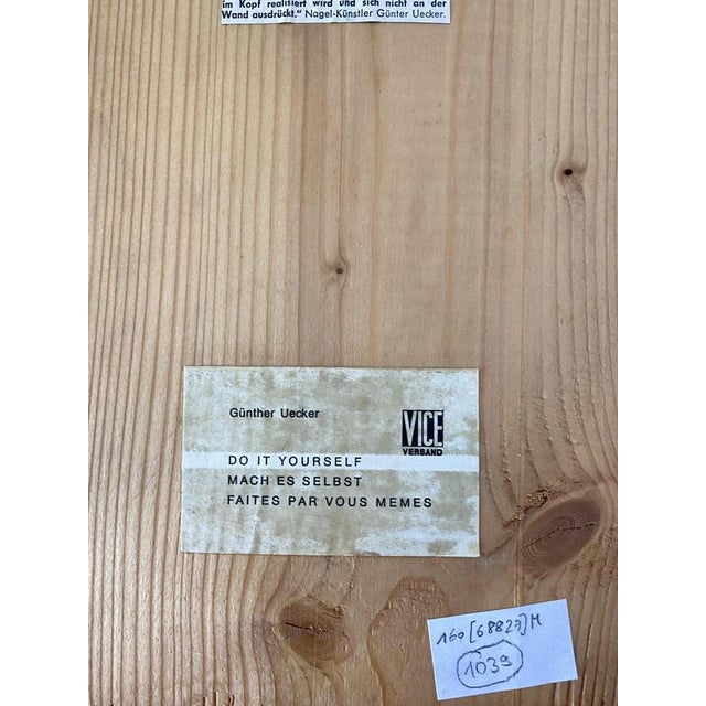 Günther Uecker, Do It Yourself, 1968, Mixed Media For Sale - Image 6 of 7