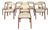 Scandinavian-Style Chairs with Bouclé Upholstery, Set of 8 For Sale