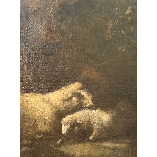 School of Giacinto Brandi, Pastoral Scene, Oil on Canvas, Framed For Sale - Image 7 of 10
