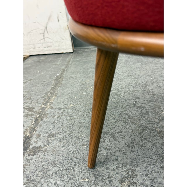 Room & Board Murphy Stool Walnut + Upholstery For Sale - Image 11 of 12