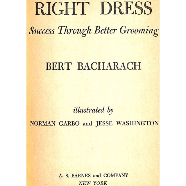 "Right Dress; Success Through Better Grooming" Bacharach, Bert 1955 For Sale - Image 4 of 12