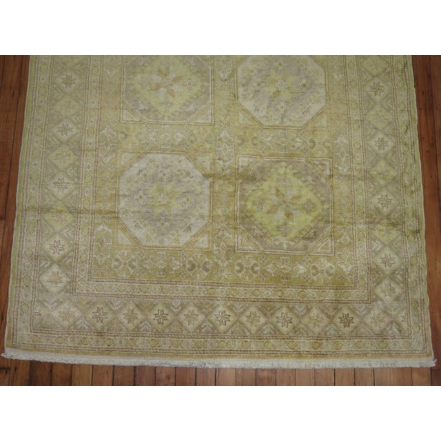 Early 21st Century Gold Turkish Silk Rug For Sale - Image 5 of 6