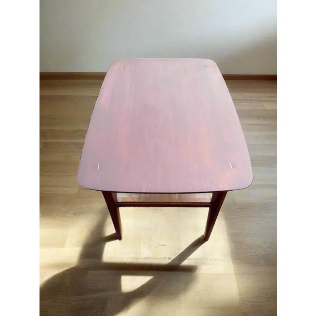 1960s Vintage 1961 Lane Walnut End Table – Refinished Solid Wood Accent Table For Sale - Image 5 of 9