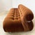 Cassina Model Soriana Three-Seater Sofa in Brown Fabric by Afra and Tobia Scarpa for Cassina, 1970s For Sale - Image 4 of 12