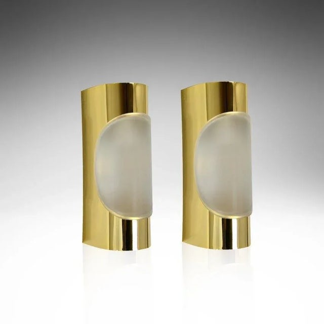 1960s Brass Sconces by Doria Leuchten, Germany - a Pair For Sale - Image 4 of 7
