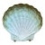 Vintage French Scallop Shell Ceramic Dish For Sale