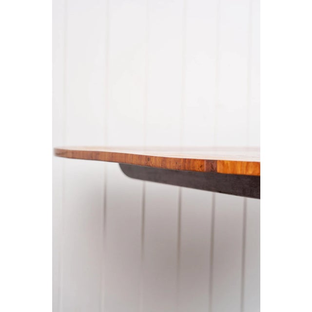 Wood Early 19th Century George III Walnut Breakfast Table With Satinwood Banding For Sale - Image 7 of 11