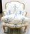 French Antique Framed French Louis XV Style Bergère Chair Scalamandre Fabric For Sale - Image 3 of 15