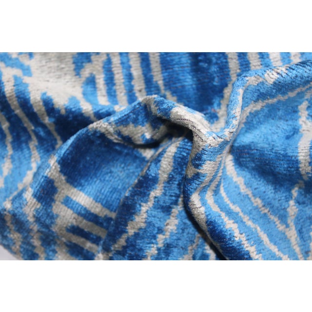 Blue Color Turkish Hand Made Pillow For Sale In Washington DC - Image 6 of 8