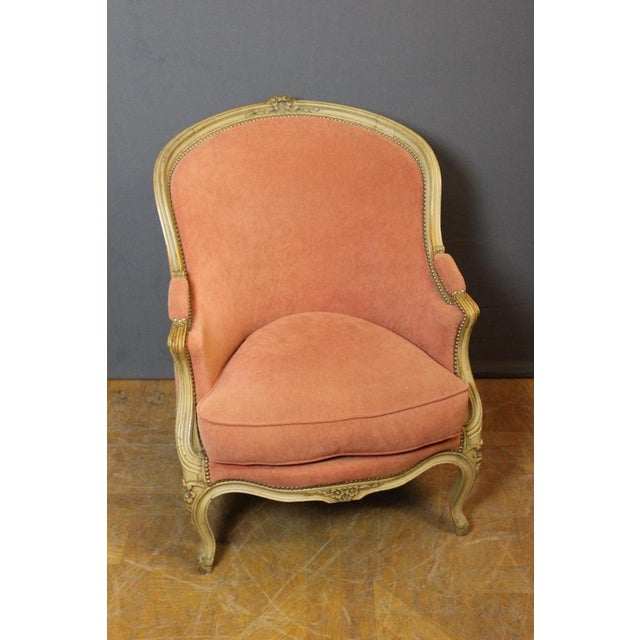 Set of Louis XV Style Bergeres in Painted Beech, 1900s For Sale - Image 5 of 13