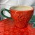 1970s Vintage Ceramic Studio Strawberry Luncheon Plates With Matching Cups - Service for 6 For Sale - Image 5 of 9