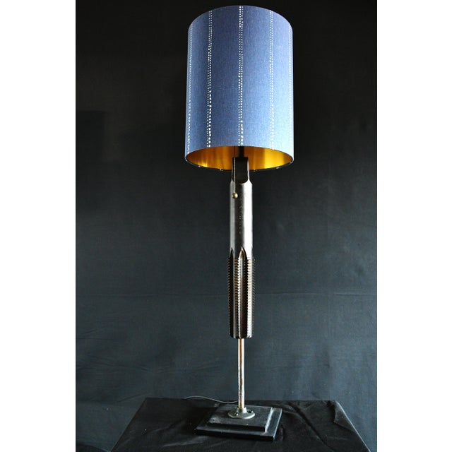 Brutalist Giant Machine Tap Table Lamp For Sale - Image 3 of 13