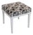 Pouf with Ladder in Grey and Brown For Sale