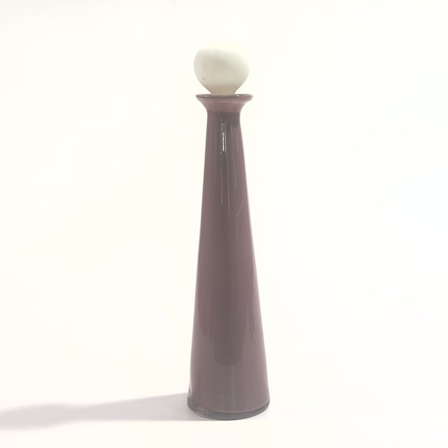 Lavender Lilac & Lapis Eclectic Glass Bottle Curation - Group of 10 For Sale - Image 10 of 17