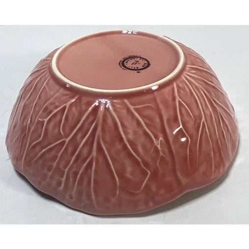 Add a touch of charming Portuguese artistry to your table with this beautiful set of three vintage Bordallo Pinheiro...