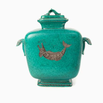 1940s Lid Urn by Wilhelm Kåge for Gustavsberg, 1940s For Sale - Image 5 of 5