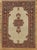19th Century Antique Farahan Sarouk Rug, Handmade Oriental Rug, Ivory, Red, Navy, VERY FINE For Sale - Image 5 of 5