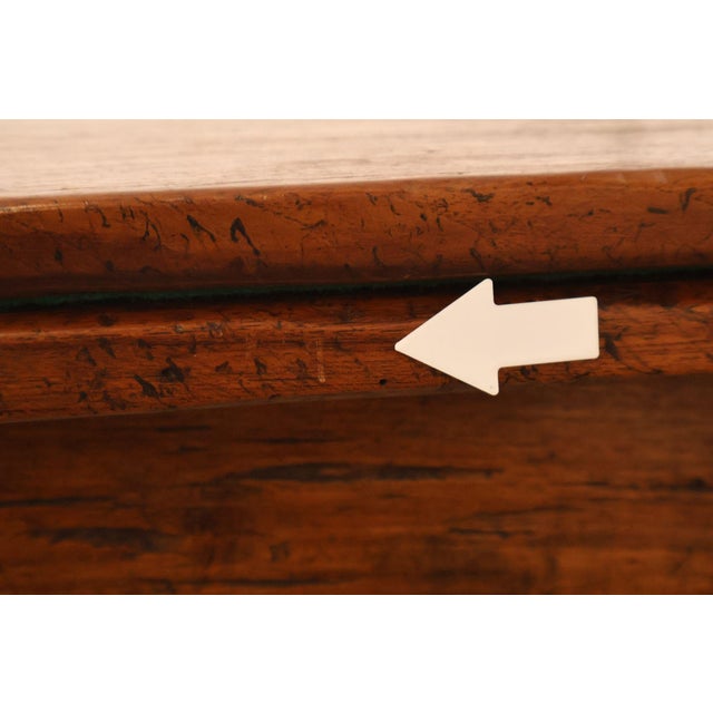 Antique Farmhouse Walnut Draw-Leaf Dining Table For Sale - Image 16 of 18