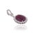 Not Yet Made - Made To Order 8.69Ct Oval Cut Ruby & Diamond Halo Contemporary Pendant in 14k White Gold For Sale - Image 5 of 14